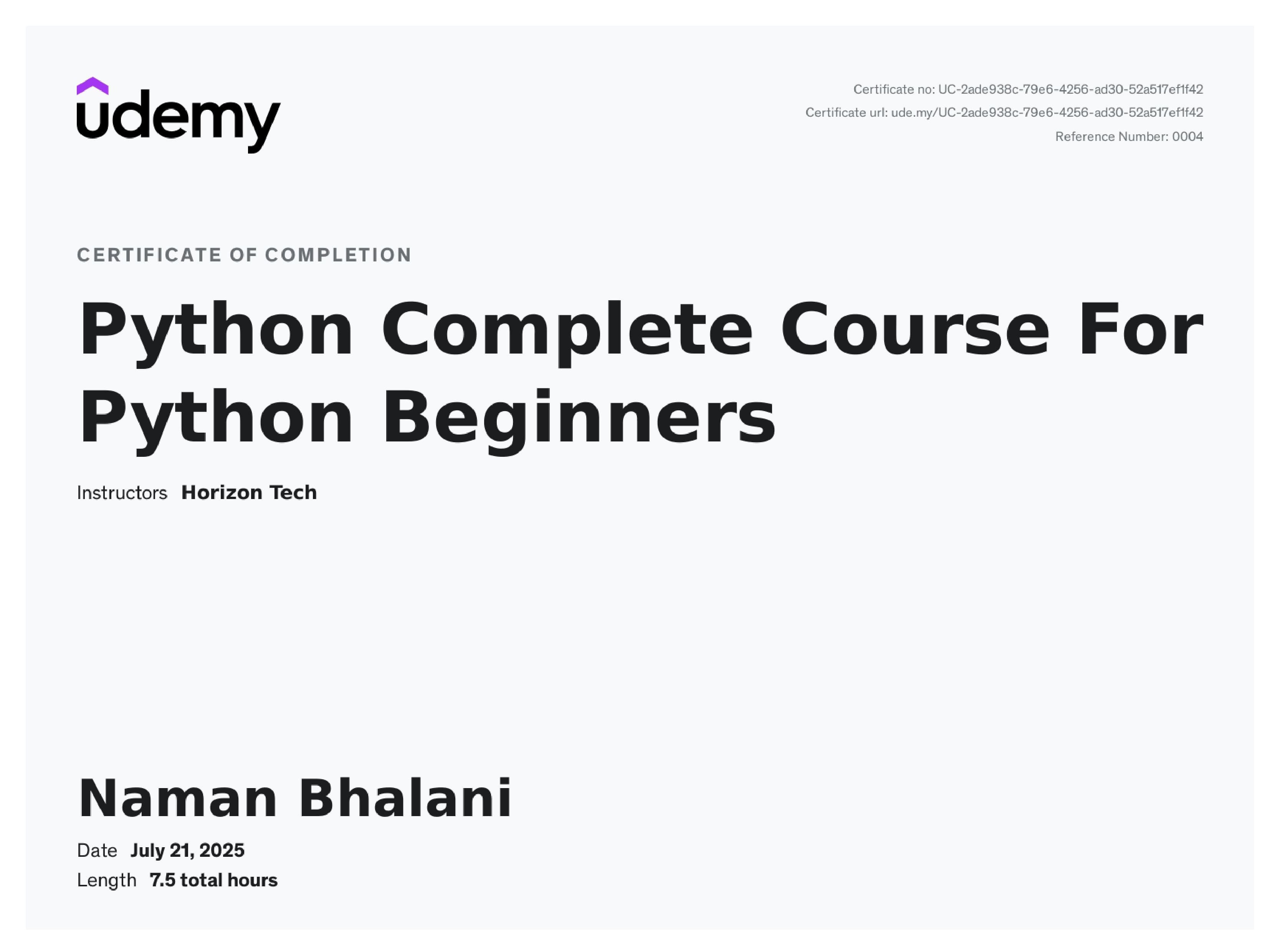 Python Complete Course